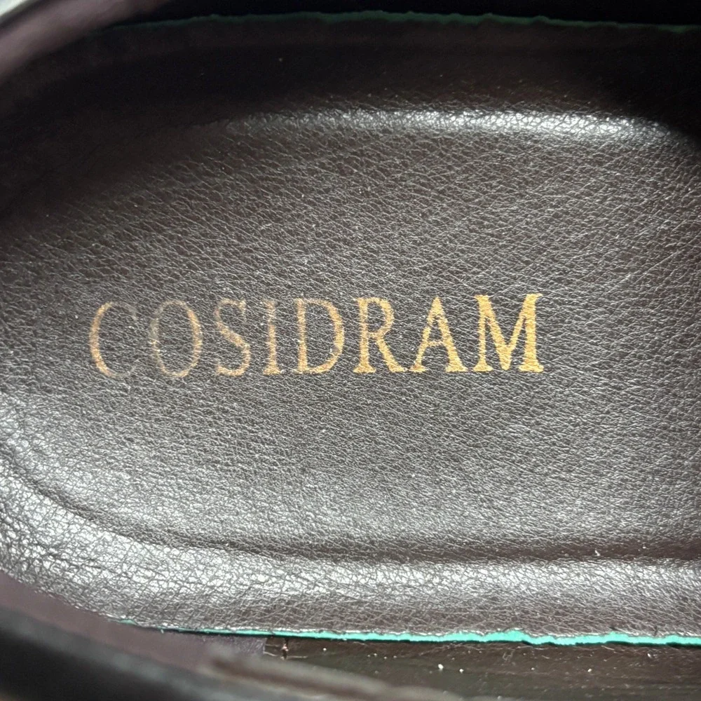 Cosidram Casual Dress Shoes Mens Black Quilted Suede Spike Detail Streetwear‎